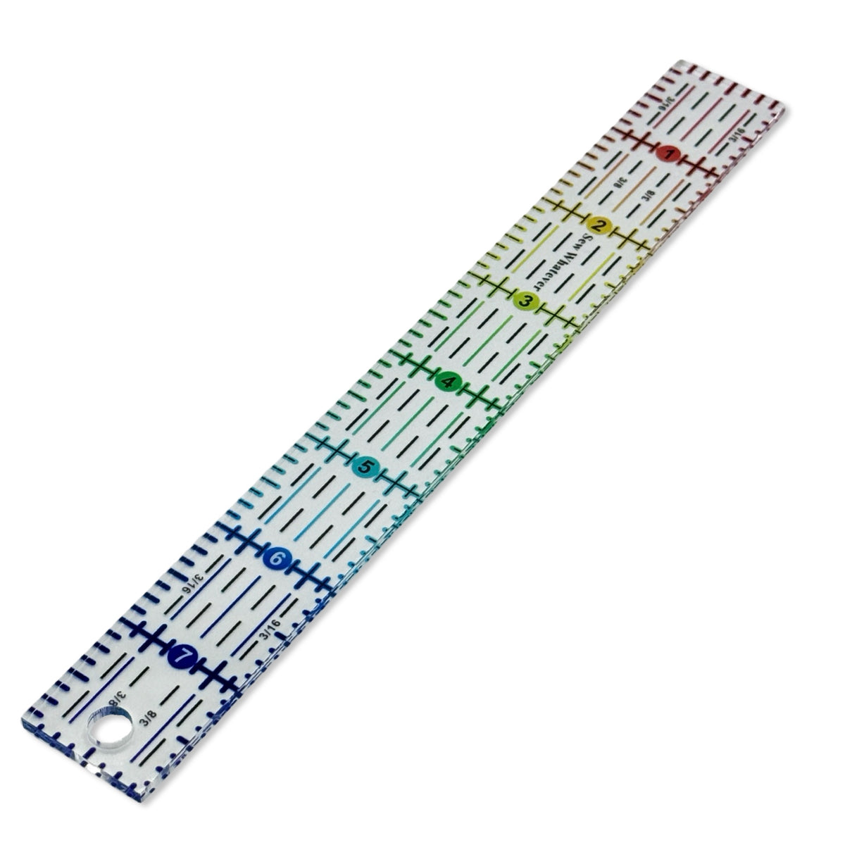 Rainbow Gradient | Clear - 8” x 1” Ruler – More Me Know