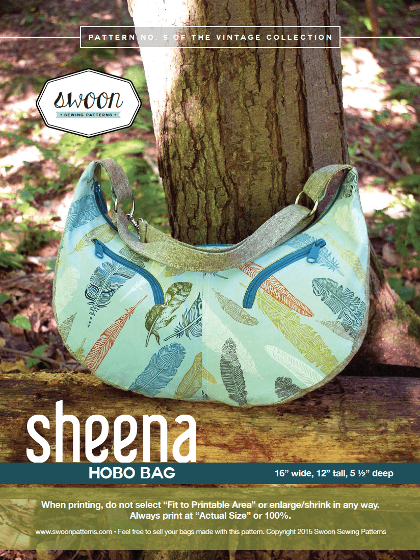 Sheena Hobo Bag by Swoon Sewing Patterns Hardware Kit More Me Know