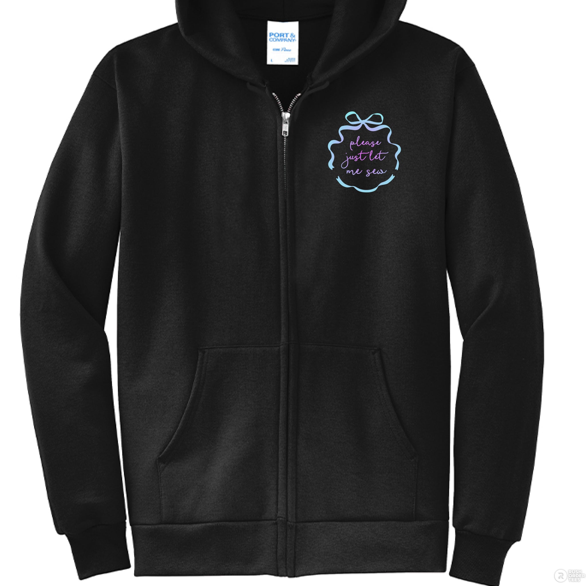 スウェット Name. WIDE BODY SWEAT PARKA BLACK 1 Please Just Let Me Sew