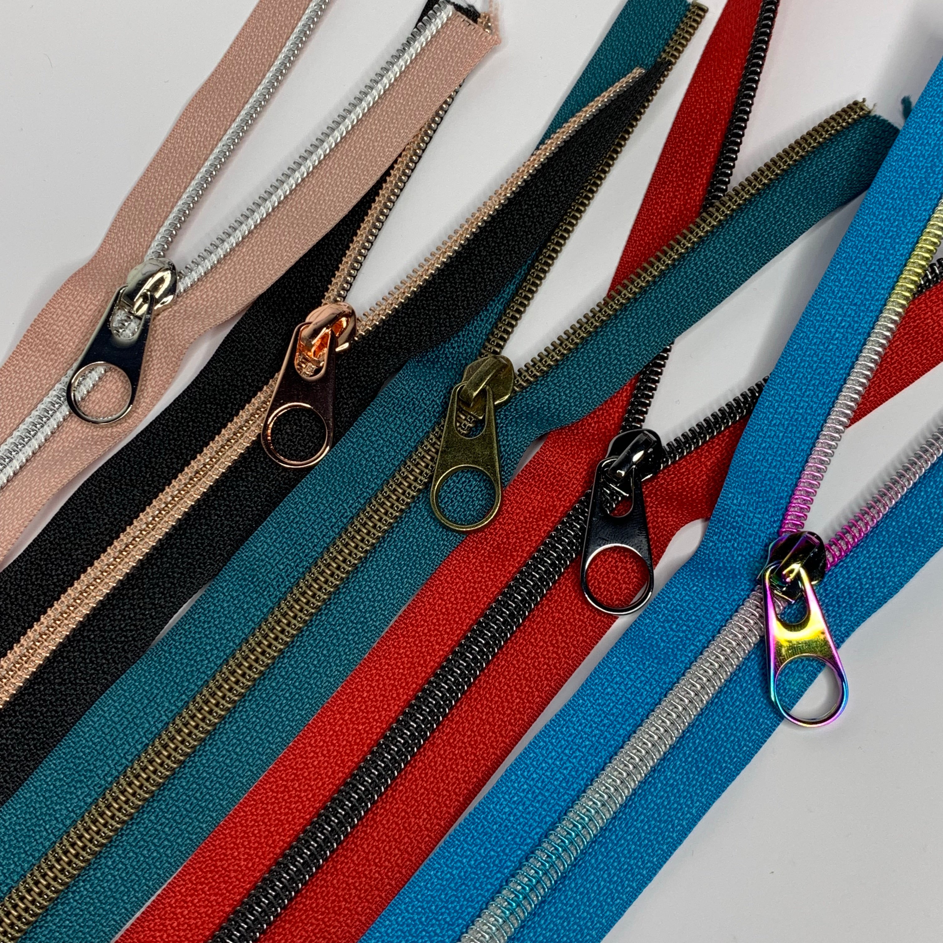 Shop GORGECRAFT 5 Colors 10PCS Zipper Pulls Tab Metal Zipper Pull
