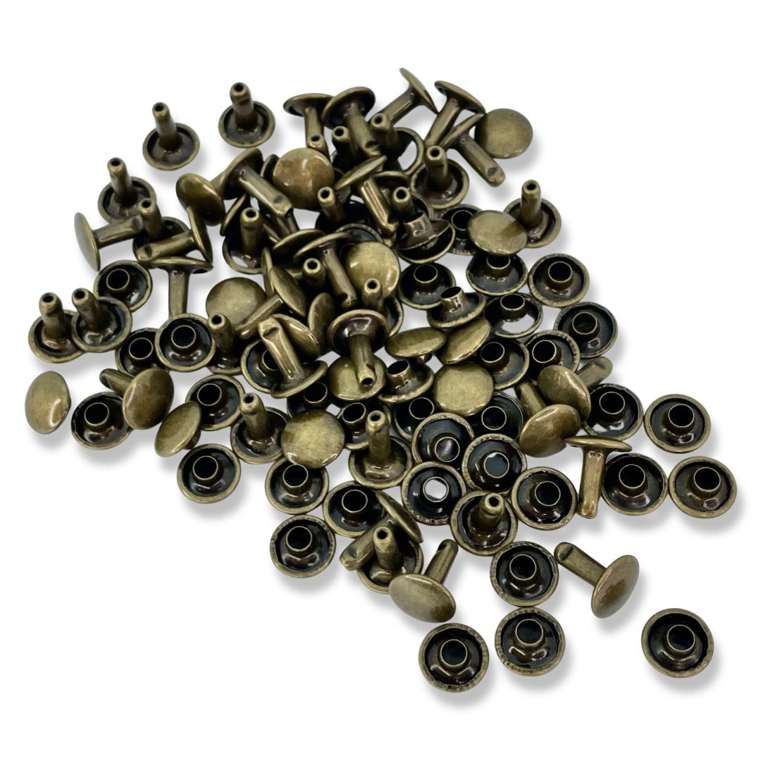 金メダルレプリカ　２個セット 9 mm x 9 mm Double Cap Rivets | Pack of 50 – More Me Know
